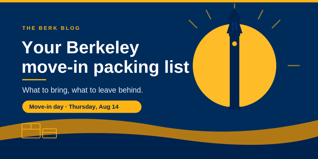 move-in day at Berkeley